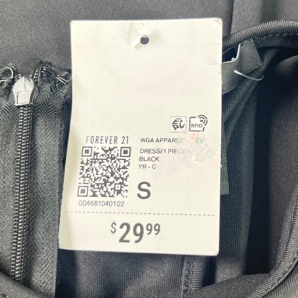 Forever 21 Sleeveless Jumpsuit Womens Small Black Zipper New - Picture 8 of 8